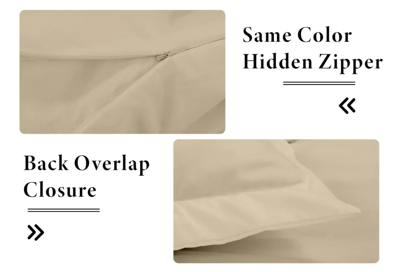 ROYALE LINENS White Duvet Cover - Duvet Cover Set - 3 Piece Double Brushed Duvet Covers with Zipper Closure, 1 Duvet Cover and 2 Pillow Shams