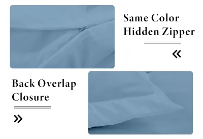 ROYALE LINENS White Duvet Cover - Duvet Cover Set - 3 Piece Double Brushed Duvet Covers with Zipper Closure, 1 Duvet Cover and 2 Pillow Shams