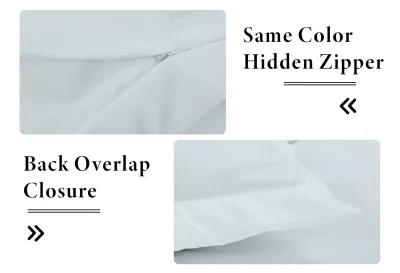ROYALE LINENS White Duvet Cover - Duvet Cover Set - 3 Piece Double Brushed Duvet Covers with Zipper Closure, 1 Duvet Cover and 2 Pillow Shams