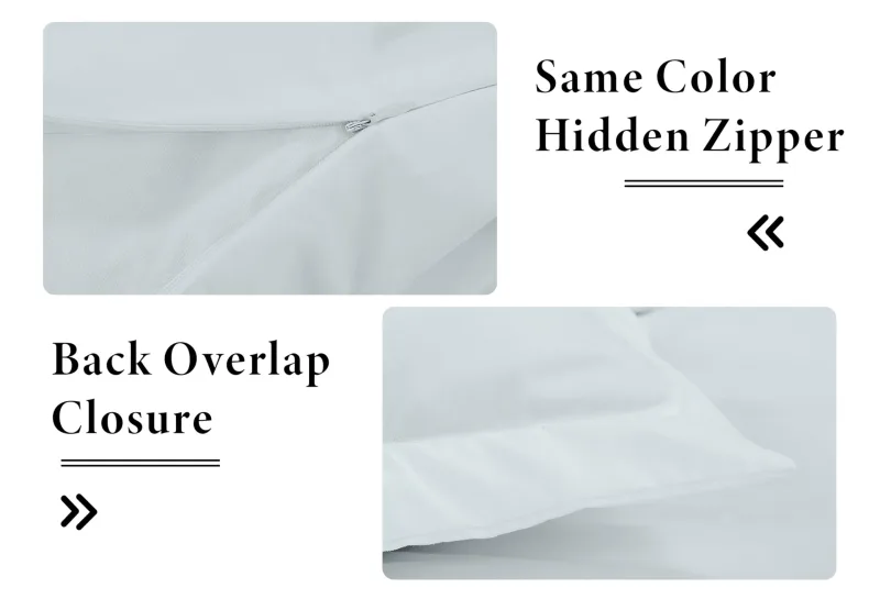ROYALE LINENS White Duvet Cover - Duvet Cover Set - 3 Piece Double Brushed Duvet Covers with Zipper Closure, 1 Duvet Cover and 2 Pillow Shams