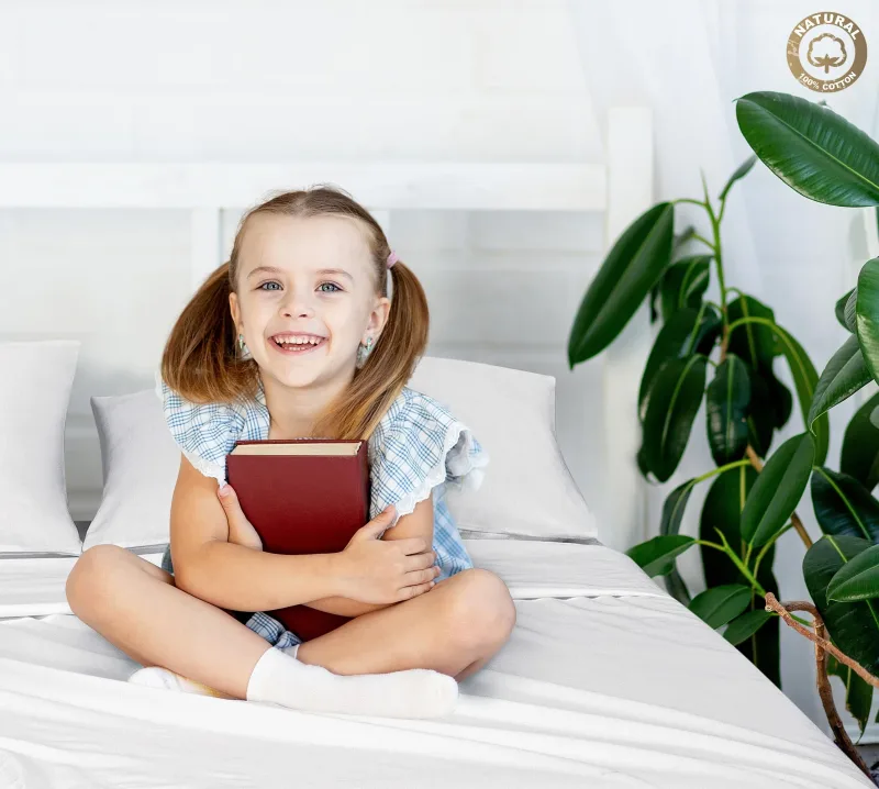 400 Thread Count 100% American Grown Cotton Flat Sheet - Cooling Sheets - Sheets - Luxury Sateen Weave - Flat Sheet Sold Separately - Soft White Flat Sheet Only ( Signature White)