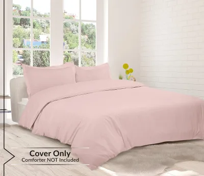 ROYALE LINENS White Duvet Cover - Duvet Cover Set - 3 Piece Double Brushed Duvet Covers with Zipper Closure, 1 Duvet Cover and 2 Pillow Shams