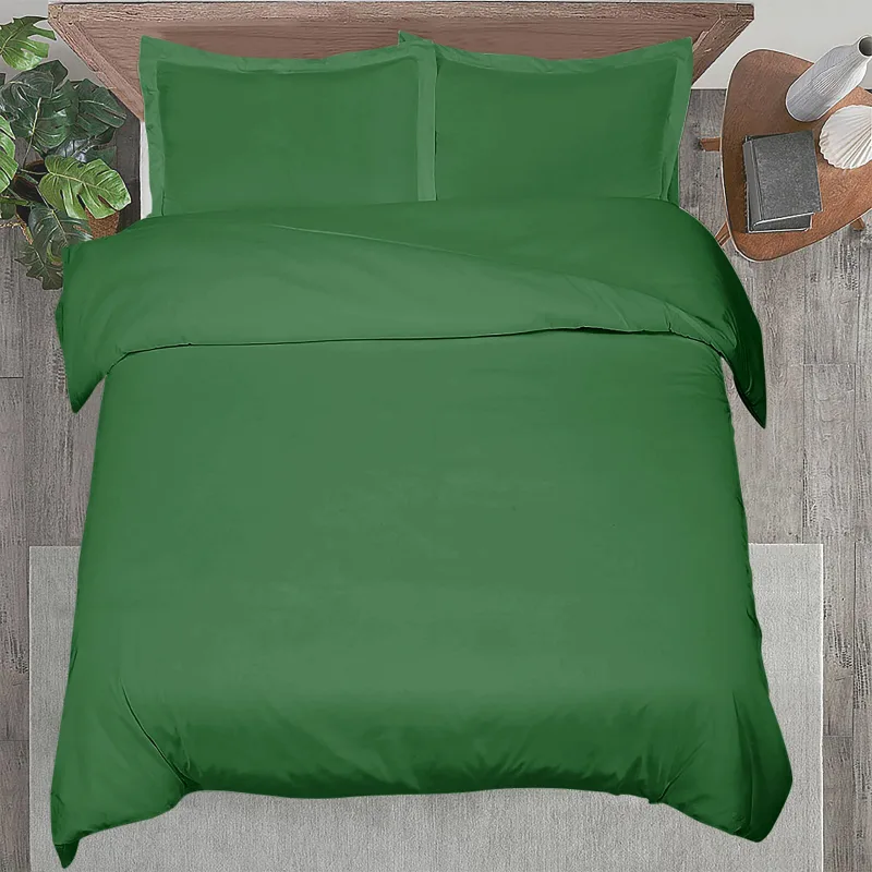 ROYALE LINENS White Duvet Cover - Duvet Cover Set - 3 Piece Double Brushed Duvet Covers with Zipper Closure, 1 Duvet Cover and 2 Pillow Shams