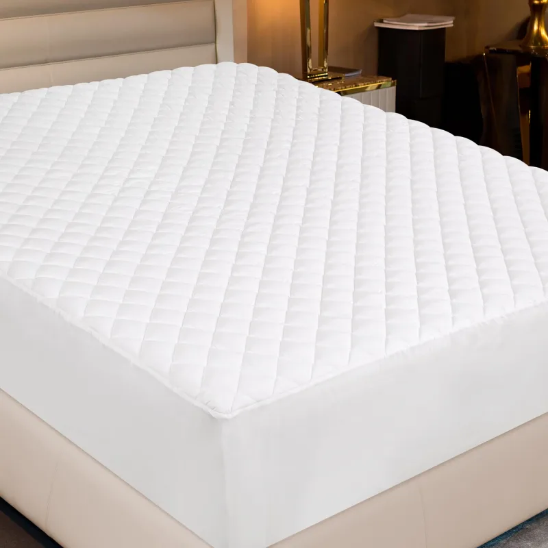 Royale Linens  Mattress Pad - Mattress Cover - Quilted Fitted Soft Mattress Pad Deep Pocket Fits Up to 16 Inch - Cooling Mattress Topper - Elastic Fitted Mattress Protector