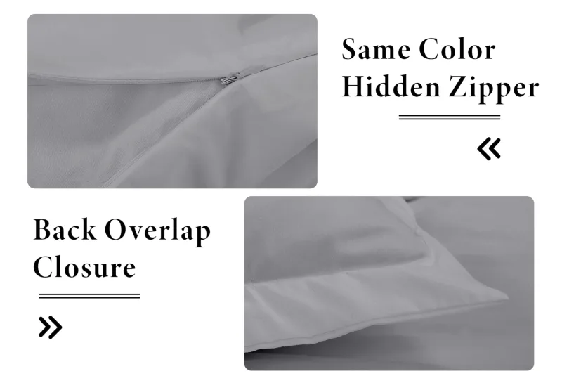 ROYALE LINENS White Duvet Cover - Duvet Cover Set - 3 Piece Double Brushed Duvet Covers with Zipper Closure, 1 Duvet Cover and 2 Pillow Shams