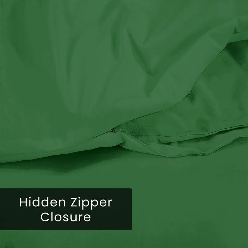 ROYALE LINENS White Duvet Cover - Duvet Cover Set - 3 Piece Double Brushed Duvet Covers with Zipper Closure, 1 Duvet Cover and 2 Pillow Shams