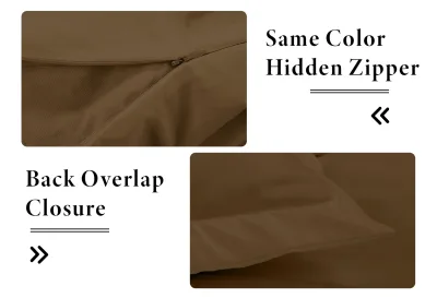 ROYALE LINENS White Duvet Cover - Duvet Cover Set - 3 Piece Double Brushed Duvet Covers with Zipper Closure, 1 Duvet Cover and 2 Pillow Shams