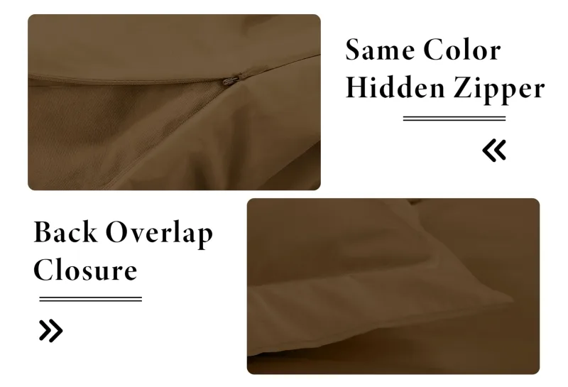 ROYALE LINENS White Duvet Cover - Duvet Cover Set - 3 Piece Double Brushed Duvet Covers with Zipper Closure, 1 Duvet Cover and 2 Pillow Shams
