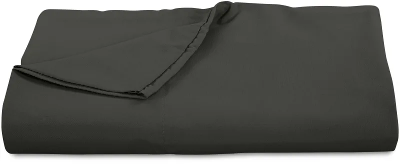 ROYALE LINENS 300 Thread Count 100% Long Staple Combed Cotton Flat Sheet - Super Soft - Top Sheet - Flat Sheet Sold Separately - Breathable, Cool & Crisp Percale Flat Sheet Only ( Black)
