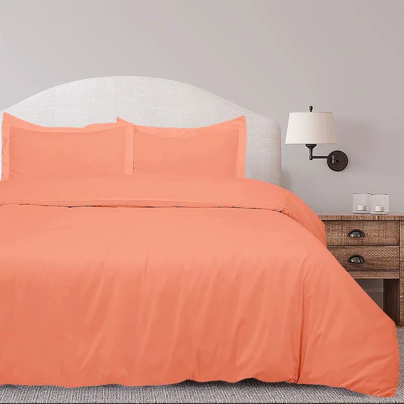 ROYALE LINENS White Duvet Cover - Duvet Cover Set - 3 Piece Double Brushed Duvet Covers with Zipper Closure, 1 Duvet Cover and 2 Pillow Shams